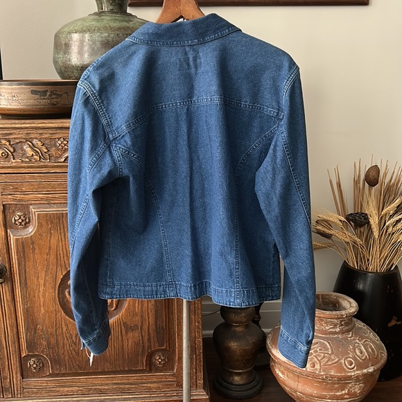 VINTAGE NWT Deadstock 90s Villager Sport Western Denim Jacket - Picture 7 of 9